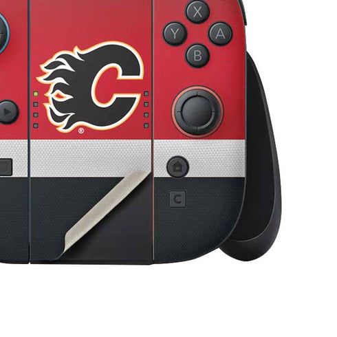 NHL Calgary Flames Jersey Nintendo Switch 2 (2025) Joy-Con Controller Skin