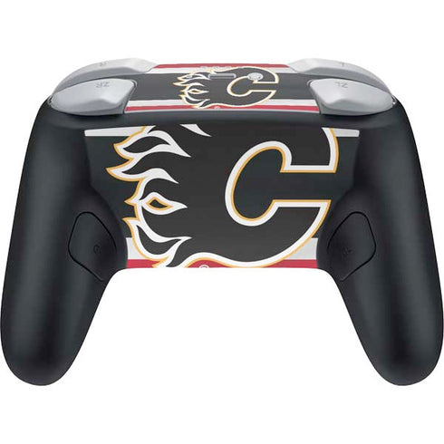 NHL Calgary Flames Jersey Nintendo Switch 2 (2025) Pro Controller Skin