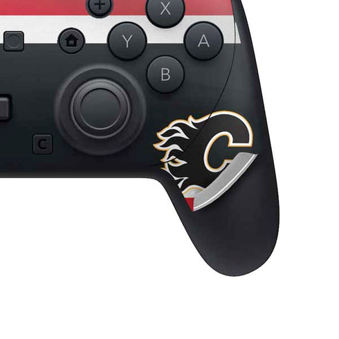 NHL Calgary Flames Jersey Nintendo Switch 2 (2025) Pro Controller Skin