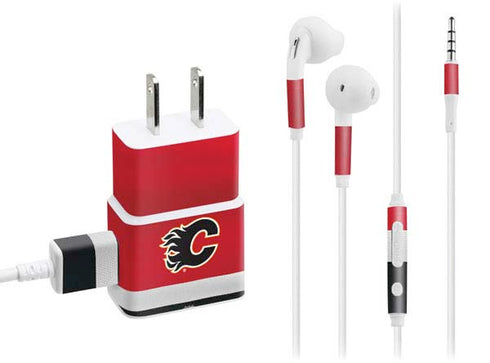 NHL Calgary Flames Jersey Phone Charger Skin