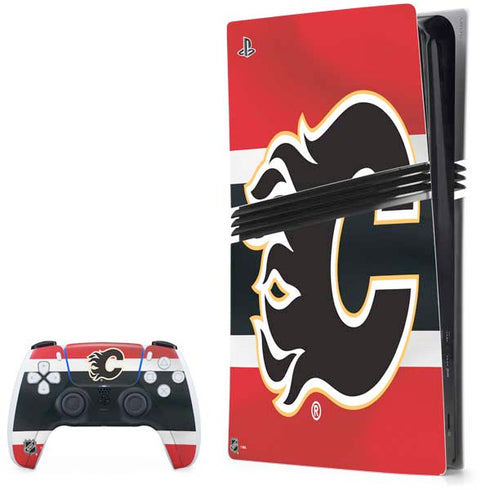 NHL Calgary Flames Jersey PS5 Pro Bundle Skin