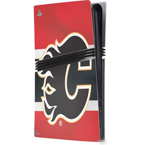 NHL Calgary Flames Jersey PS5 Pro Console Skin