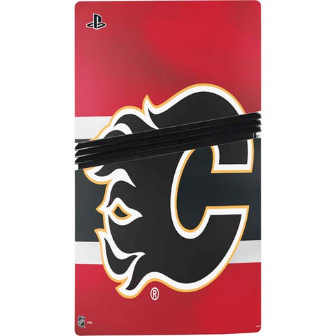 NHL Calgary Flames Jersey PS5 Pro Console Skin