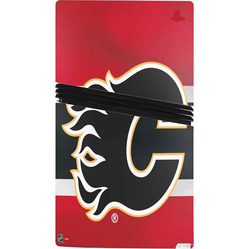 NHL Calgary Flames Jersey PS5 Pro Console Skin