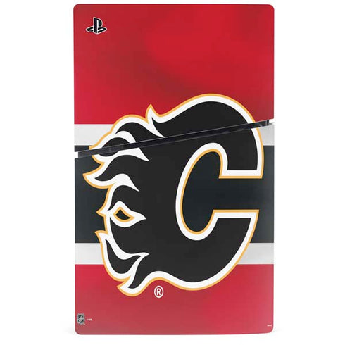 NHL Calgary Flames Jersey PS5 Slim Digital Edition Console Skin