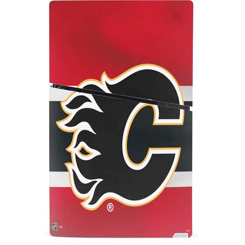 NHL Calgary Flames Jersey PS5 Slim Digital Edition Console Skin