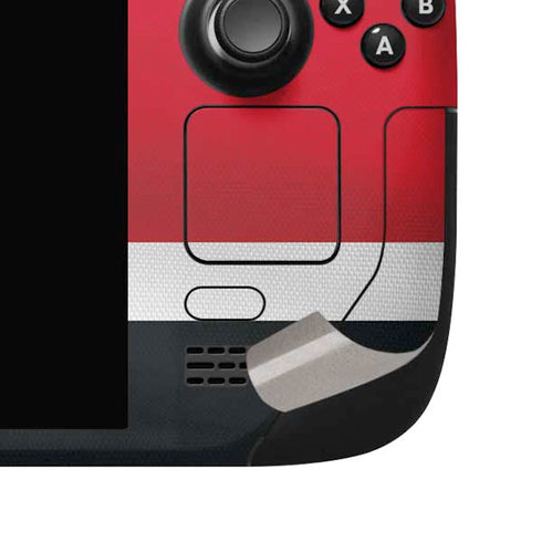 NHL Calgary Flames Jersey Steam Deck Handheld Gaming Computer OLED Skin