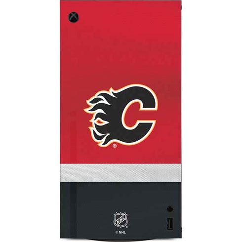 NHL Calgary Flames Jersey XBox Series X Digital Edition Console Skin