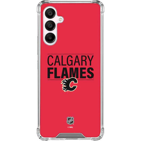 NHL Calgary Flames Lineup Galaxy A16 5G Clear Case