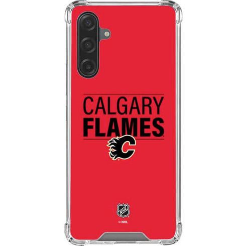 NHL Calgary Flames Lineup Galaxy A17 Clear Case
