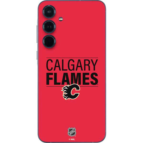 NHL Calgary Flames Lineup Galaxy A35 5G Skin