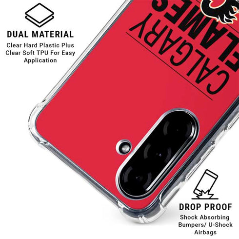 NHL Calgary Flames Lineup Galaxy A36 5G Clear Case