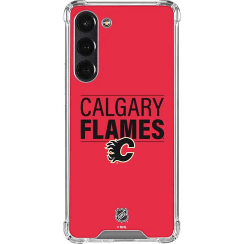 NHL Calgary Flames Lineup Galaxy S24 FE Clear Case