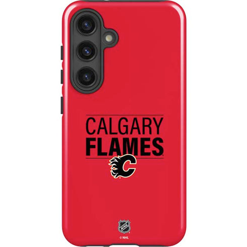 NHL Calgary Flames Lineup Galaxy S25 Impact Case
