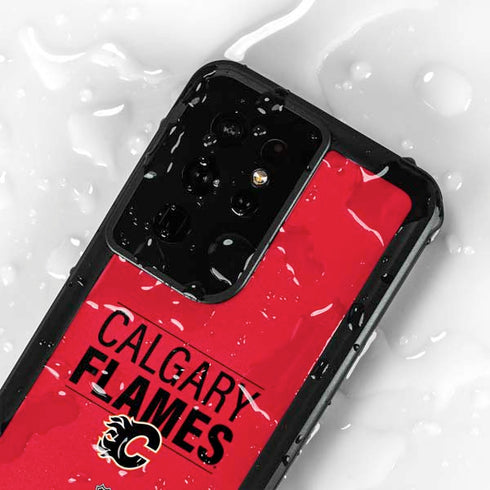 NHL Calgary Flames Lineup Galaxy S24 Ultra Waterproof Case