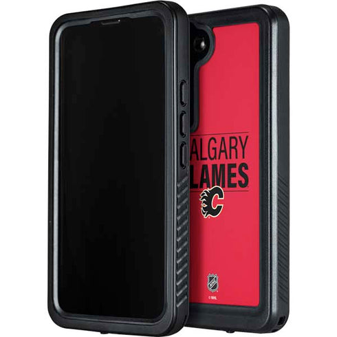 NHL Calgary Flames Lineup Galaxy S24 Waterproof Case