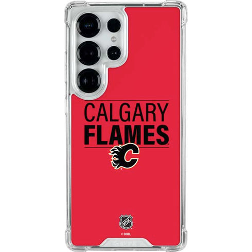 NHL Calgary Flames Lineup Galaxy S25 Ultra Clear Case