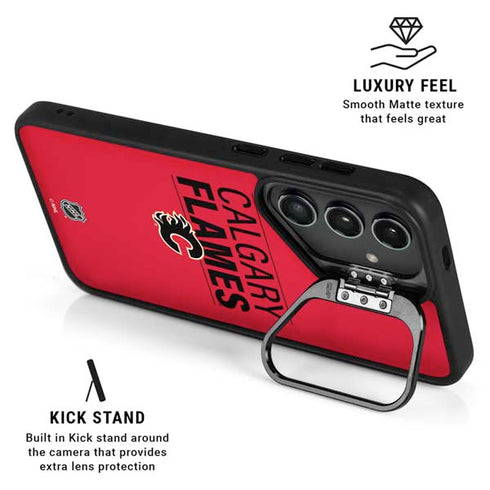 NHL Calgary Flames Lineup Galaxy S26 Kickstand Case