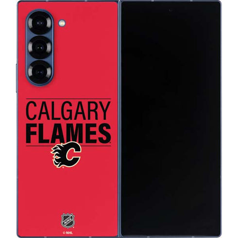 NHL Calgary Flames Lineup Galaxy Z Fold6 Skin