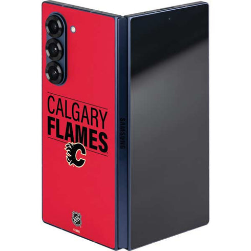 NHL Calgary Flames Lineup Galaxy Z Fold6 Skin