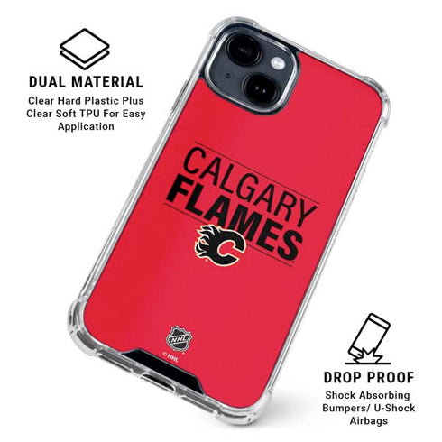 NHL Calgary Flames Lineup iPhone 15 Clear Case