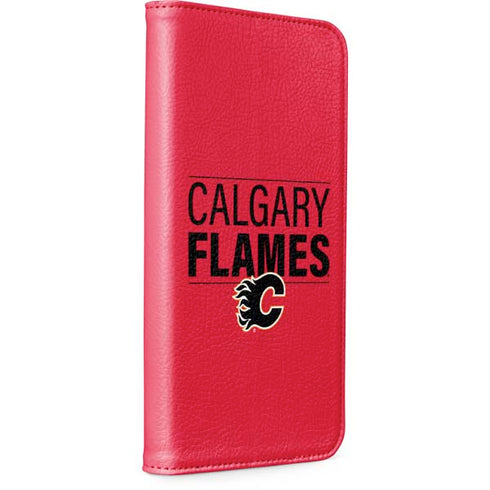 NHL Calgary Flames Lineup iPhone 15 Plus Folio Case