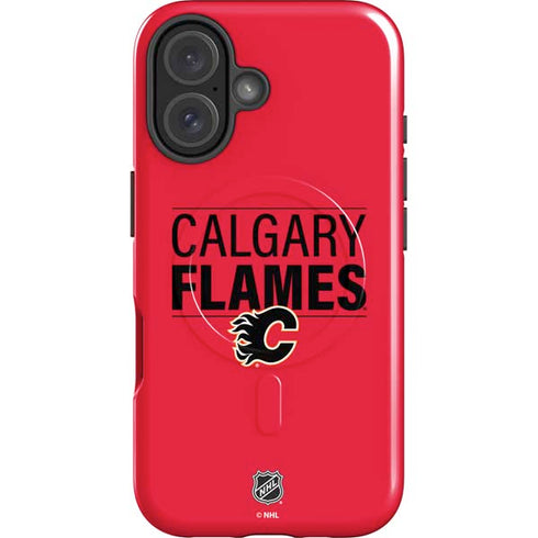 NHL Calgary Flames Lineup iPhone 16 Magsafe Impact Case