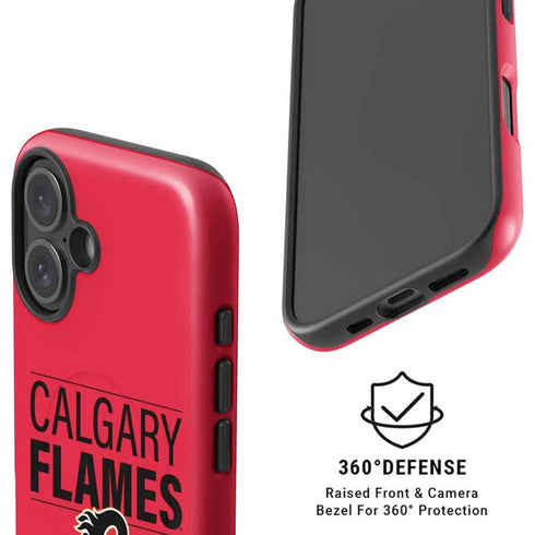 NHL Calgary Flames Lineup iPhone 16 Magsafe Impact Case