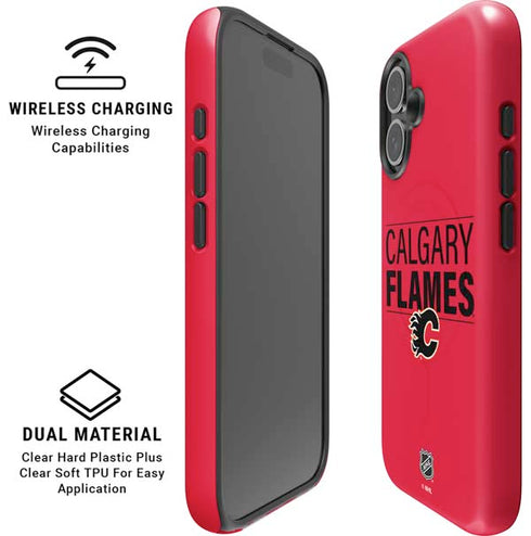 NHL Calgary Flames Lineup iPhone 16 Magsafe Impact Case