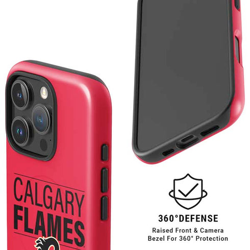 NHL Calgary Flames Lineup iPhone 16 Pro Magsafe Impact Case