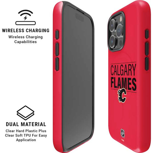 NHL Calgary Flames Lineup iPhone 16 Pro Magsafe Impact Case
