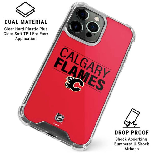 NHL Calgary Flames Lineup iPhone 16 Pro Max Clear Case