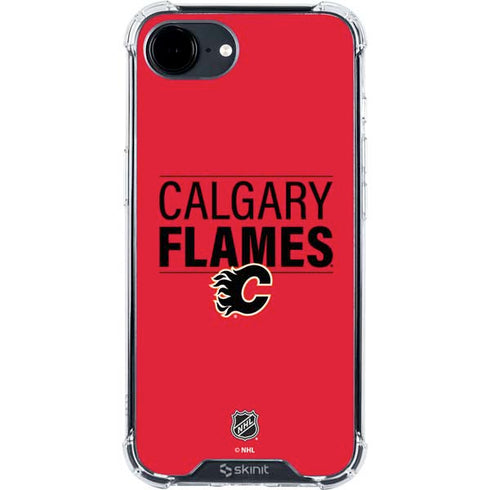 NHL Calgary Flames Lineup iPhone 16e Clear Case