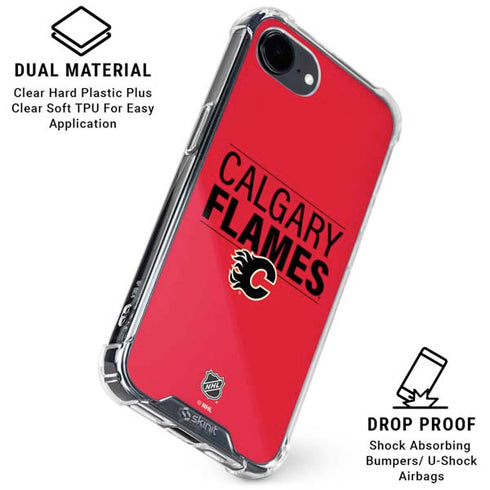 NHL Calgary Flames Lineup iPhone 16e Clear Case