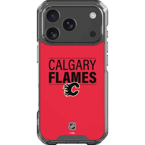 NHL Calgary Flames Lineup iPhone 18 Pro Clear Case