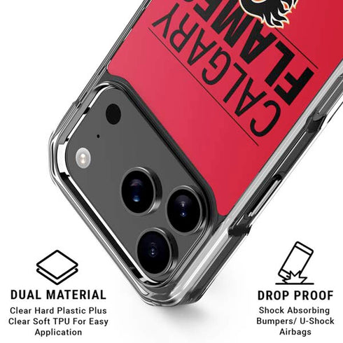 NHL Calgary Flames Lineup iPhone 18 Pro Clear Case