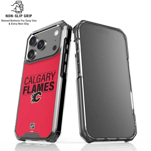 NHL Calgary Flames Lineup iPhone 18 Pro Clear Case