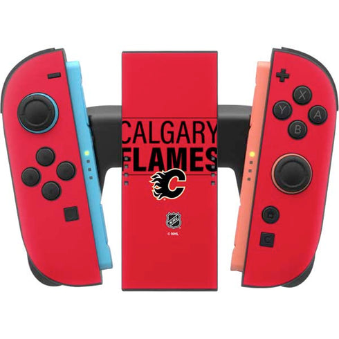 NHL Calgary Flames Lineup Nintendo Switch 2 (2025) Joy-Con Controller Skin
