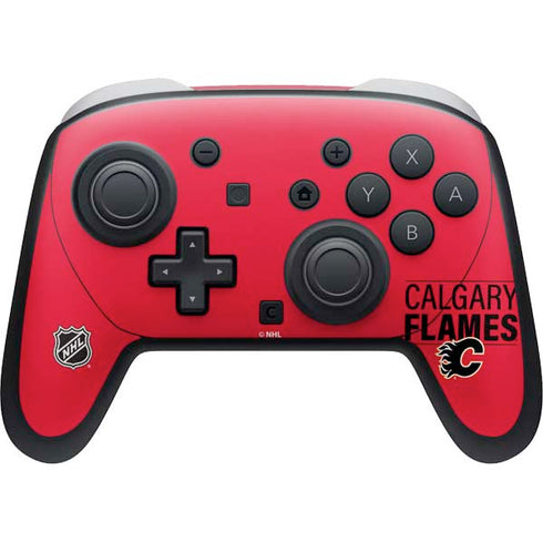NHL Calgary Flames Lineup Nintendo Switch 2 (2025) Pro Controller Skin