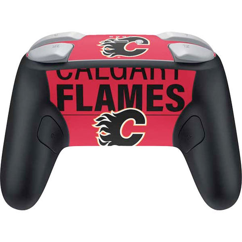 NHL Calgary Flames Lineup Nintendo Switch 2 (2025) Pro Controller Skin