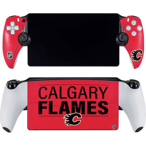 NHL Calgary Flames Lineup PlayStation Portal Remote Player Skin