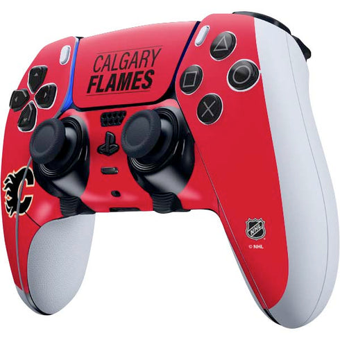 NHL Calgary Flames Lineup PS5 DualSense Edge Pro Controller Skin