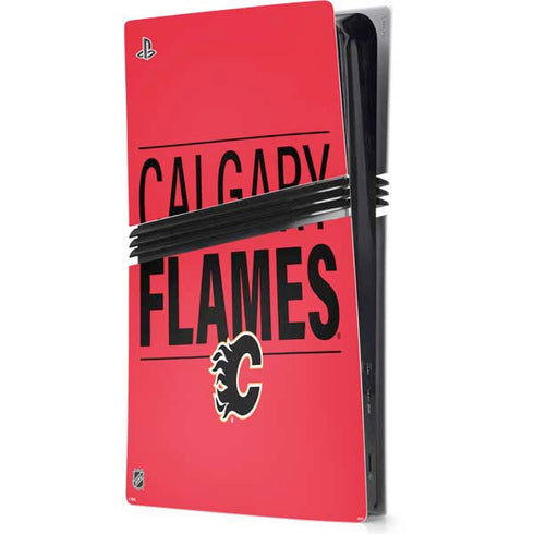 NHL Calgary Flames Lineup PS5 Pro Console Skin
