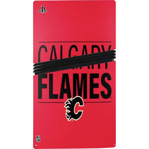 NHL Calgary Flames Lineup PS5 Pro Console Skin