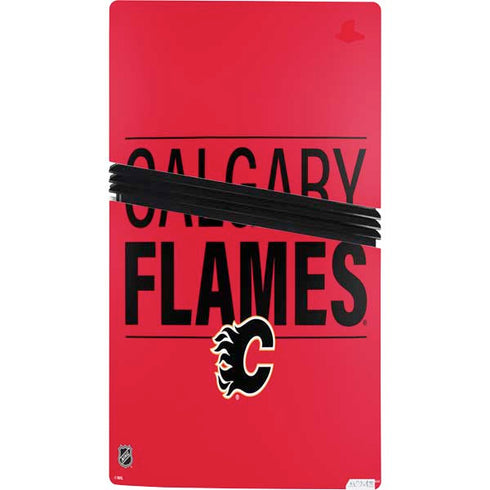 NHL Calgary Flames Lineup PS5 Pro Console Skin