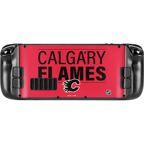 NHL Calgary Flames Lineup Steam Deck Handheld Gaming Computer Skin