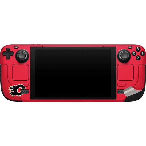 NHL Calgary Flames Lineup Steam Deck Handheld Gaming Computer Skin