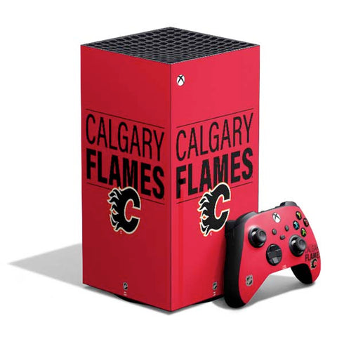NHL Calgary Flames Lineup XBox Series X Digital Edition Bundle Skin