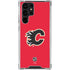 NHL Calgary Flames Solid Background Galaxy S23 Ultra Clear Case