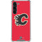 NHL Calgary Flames Solid Background Galaxy S24 FE Clear Case